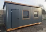 Pavillon de Bureau 17m² (6x2,9m) – Design Moderne Anthracite & Finitions Bois – Isolation 100mm – Image 3