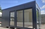 Module Commercial Vitré 18m² (6x3m) avec Sanitaires – Isolation Premium 100mm (Showroom / Bureau de vente) – Image 3