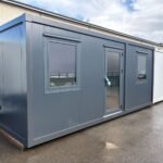 Container de Bureau "Anthracite Edition" – Unité d'Exposition en Promotion (Vitrage Effet Miroir & Isolé)