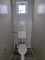 Module Sanitaire Individuel 120x120 cm – WC et Lave-mains (Gris Anthracite Isolé) – Image 13