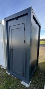 Module Sanitaire Individuel 120x120 cm – WC et Lave-mains (Gris Anthracite Isolé) – Image 2