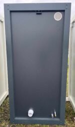Module Sanitaire Individuel 120x120 cm – WC et Lave-mains (Gris Anthracite Isolé) – Image 4
