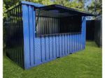 Bar Container Démontable XL 4x2m – Kiosque Modulaire en Acier Galvanisé (Flat Pack pour Événements)