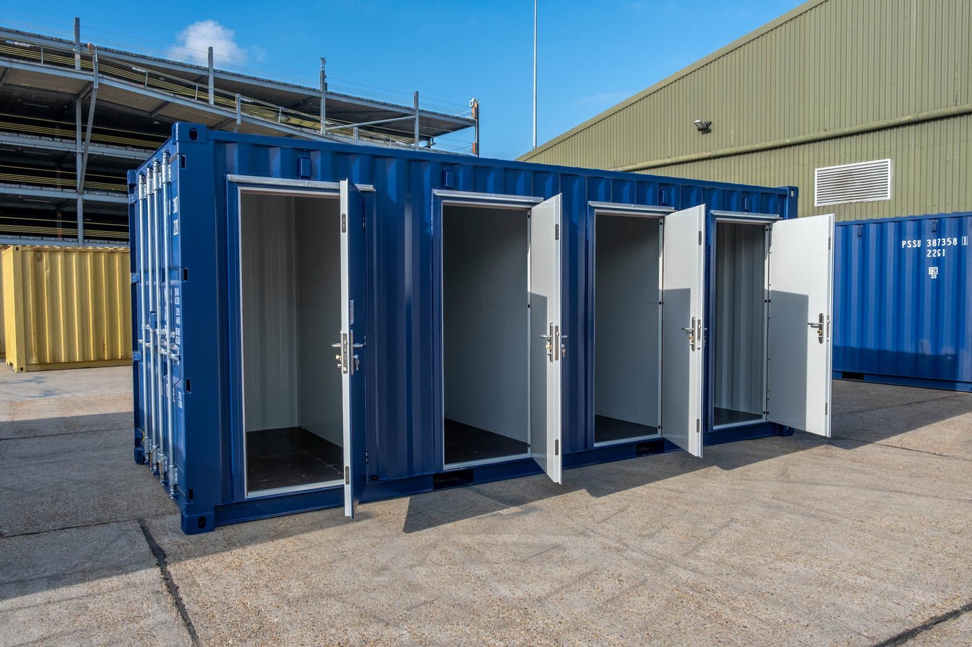 IMG_2239-1.jpg Conteneur 20 Pieds High Cube "Multibox" – 4 Compartiments Indépendants (Utilisation Self Stockage) – Image 1