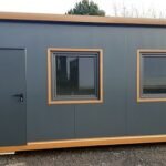 Pavillon de Bureau 17m² (6x2,9m) – Module Habitable Isolé 100mm (Largeur Extra)