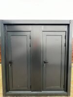 Container Sanitaire Double (WC + Douche) – Gris Anthracite RAL 7016 – Entrées Indépendantes – Image 2